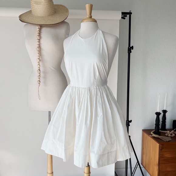 SOLD ❌ WHITE HALTER BALLET SKIRT GOWN - Picture 2 of 10